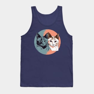 Couple of colourful cats Tank Top